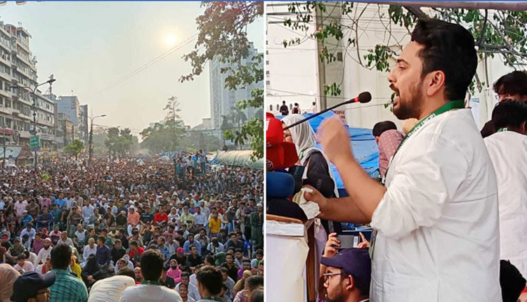ষড়যন্ত্রের কারণে জুলাই ঘোষণাপত্র আসছে না: নাহিদ ইসলাম