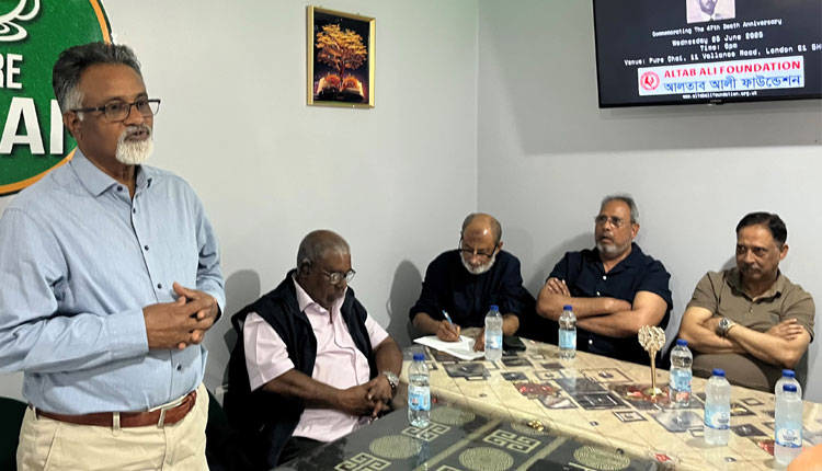ইসহাক আলীর স্মরণে পূর্ব লন্ডনে হৃদয়স্পর্শী স্মরণসভা