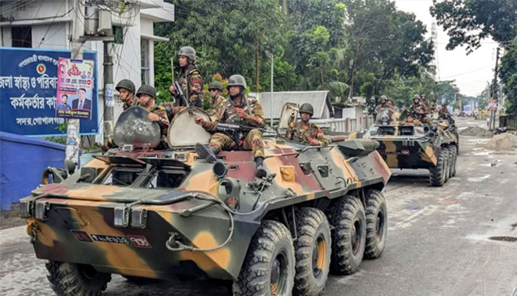 গোপালগঞ্জে কারফিউয়ের তৃতীয় দিন চলছে