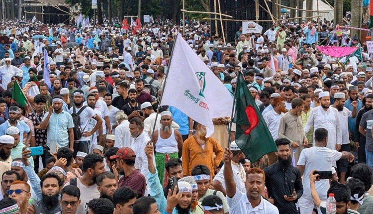 জামায়াতের সমাবেশে লাখো মানুষের ঢল
